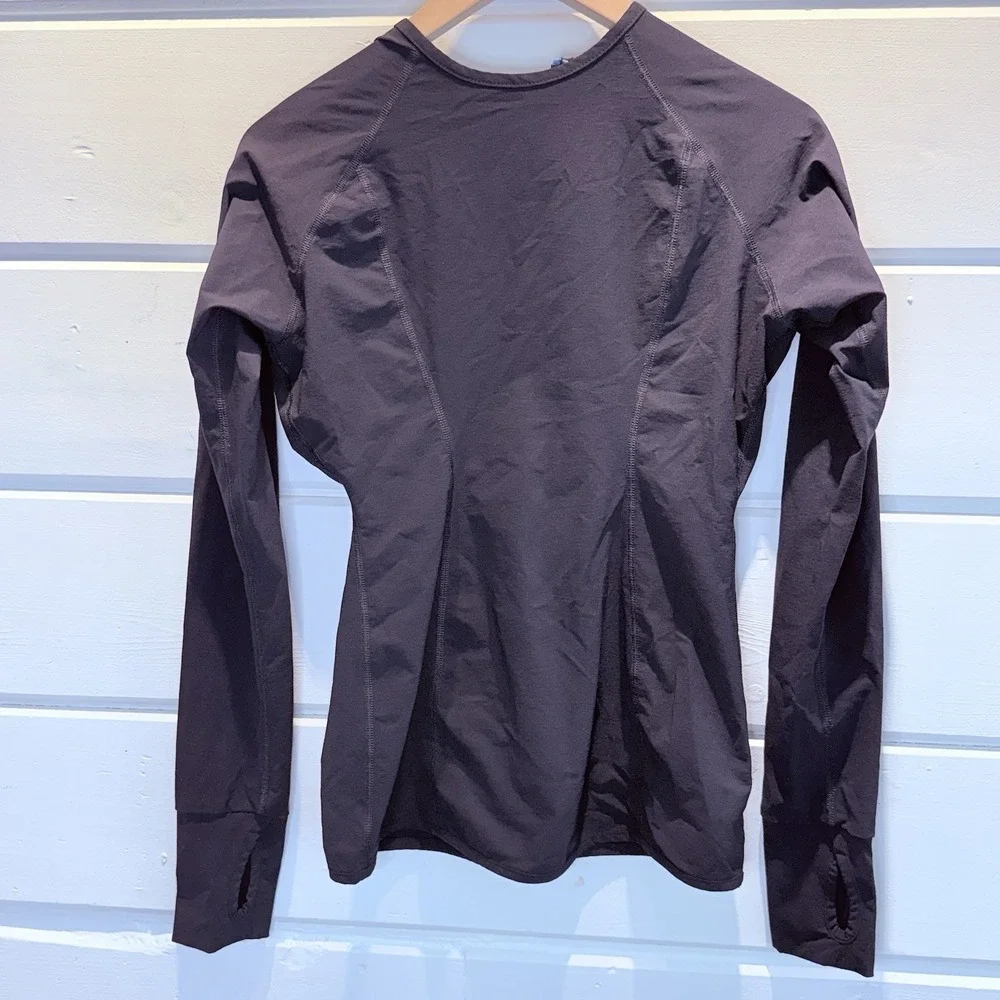 Vintage Solumbra 3/4 zip Pullover Womens XS Black Nylon Spandex Sun Protection - Picture 4 of 11